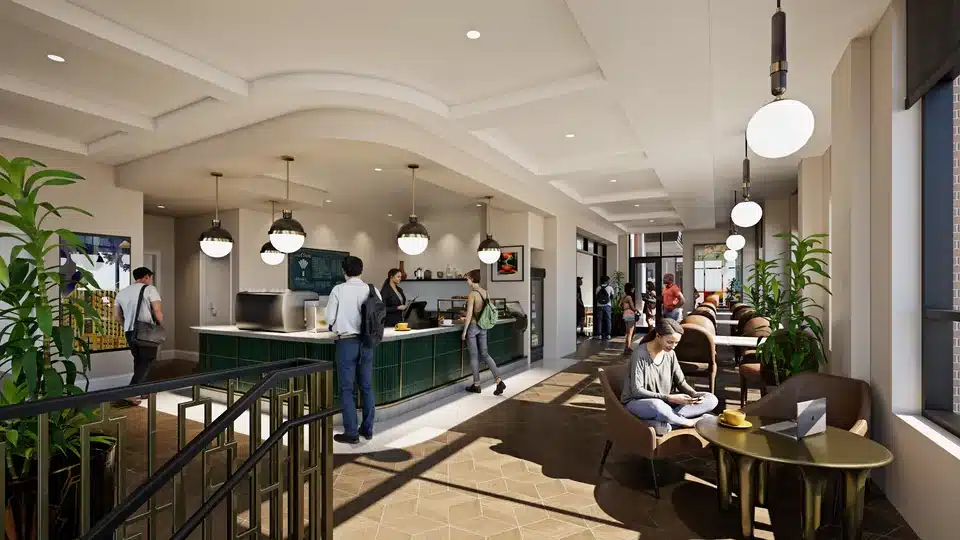 Filament Coffee Co. café on the ground floor of Luminary